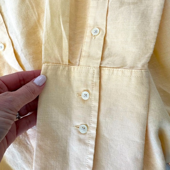 J Crew Relaxed Fit Linen Beach Shirt - Picture 6 of 10